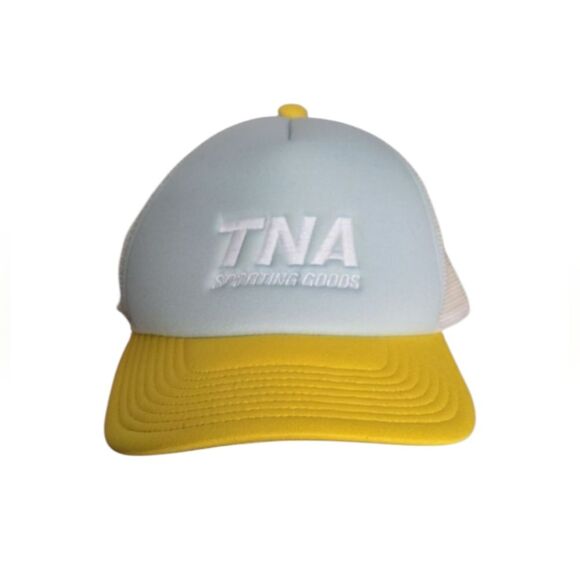 TNA Sporting Goods Blue Yellow & White Trucker Cap Hat Adjustable O/S - Picture 13 of 13